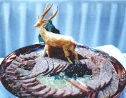 Venison Pate garnished with Deer made of Puff Pastry.